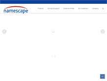 Tablet Screenshot of namescape.com